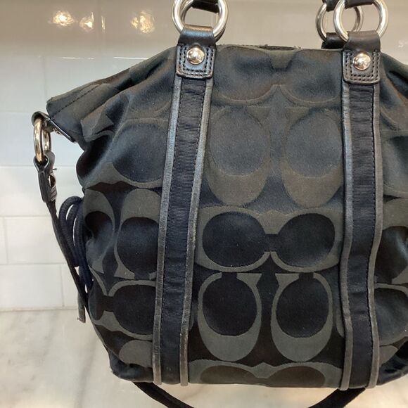 Coach Poppy Signature Spotlight Small Convertible Tote Shoulder Bag 13843 - Picture 5 of 14